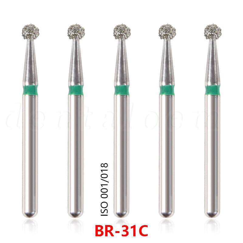 100x Brocas de fresa de diamante para dentista dental Taladro FG 1,6 mm 20 OEM