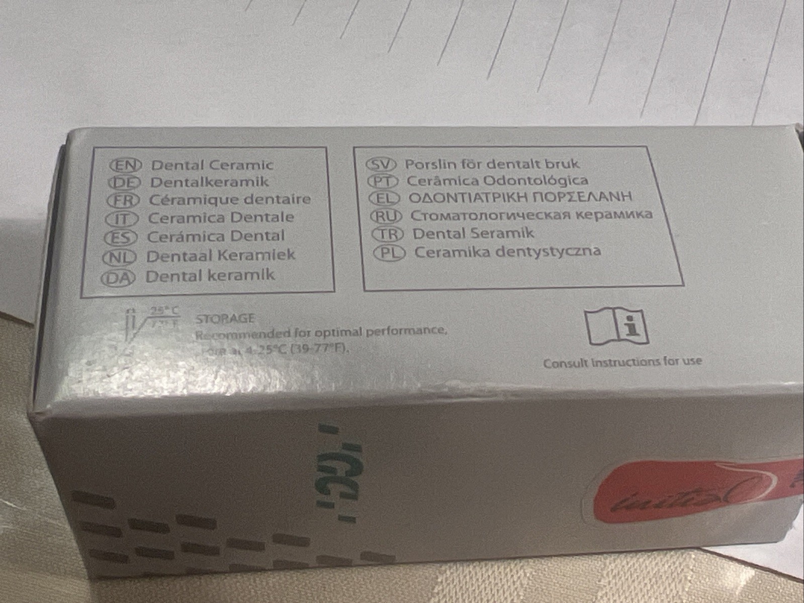 GC Initial MC Porcelain Dentine Refill, D-C4, 50 gram Austria