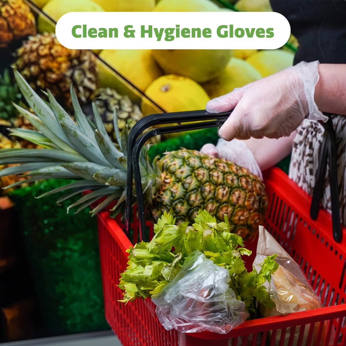Comfy Package Disposable Vinyl Gloves – Clear, Latex-Free, Powder-Free, BPA-…