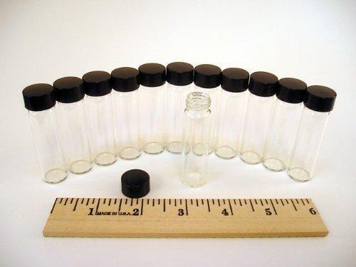 Glass Vials, 1 Dram, Pack of 12