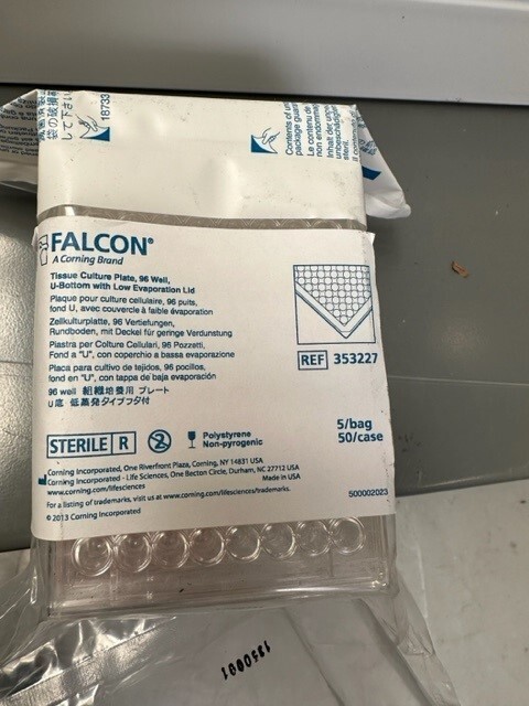 Falcon by Corning, 96-well Clear Microplate P/N: 353227