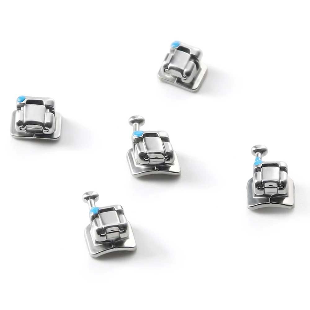 10 packs Dental Orthodontic Self Ligating Braces Bracket Mini Roth.022 Hooks 345