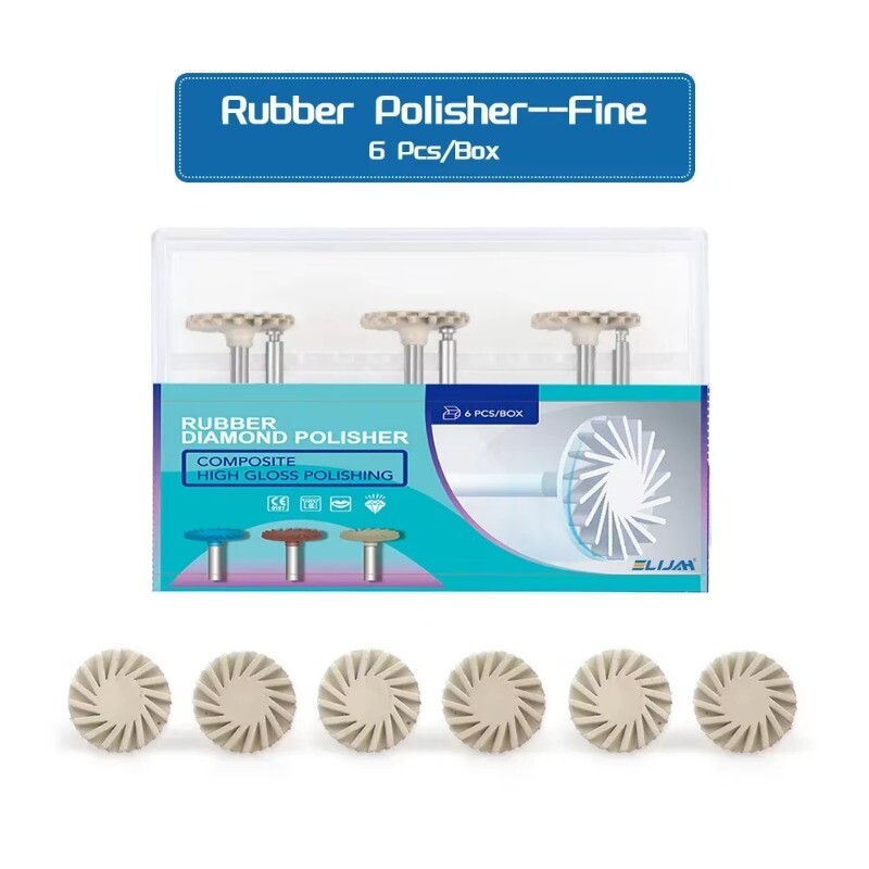 ELIJAH Dental Composite Polishing Diamond System Disc rotating Wheel Wheel 6pcs
