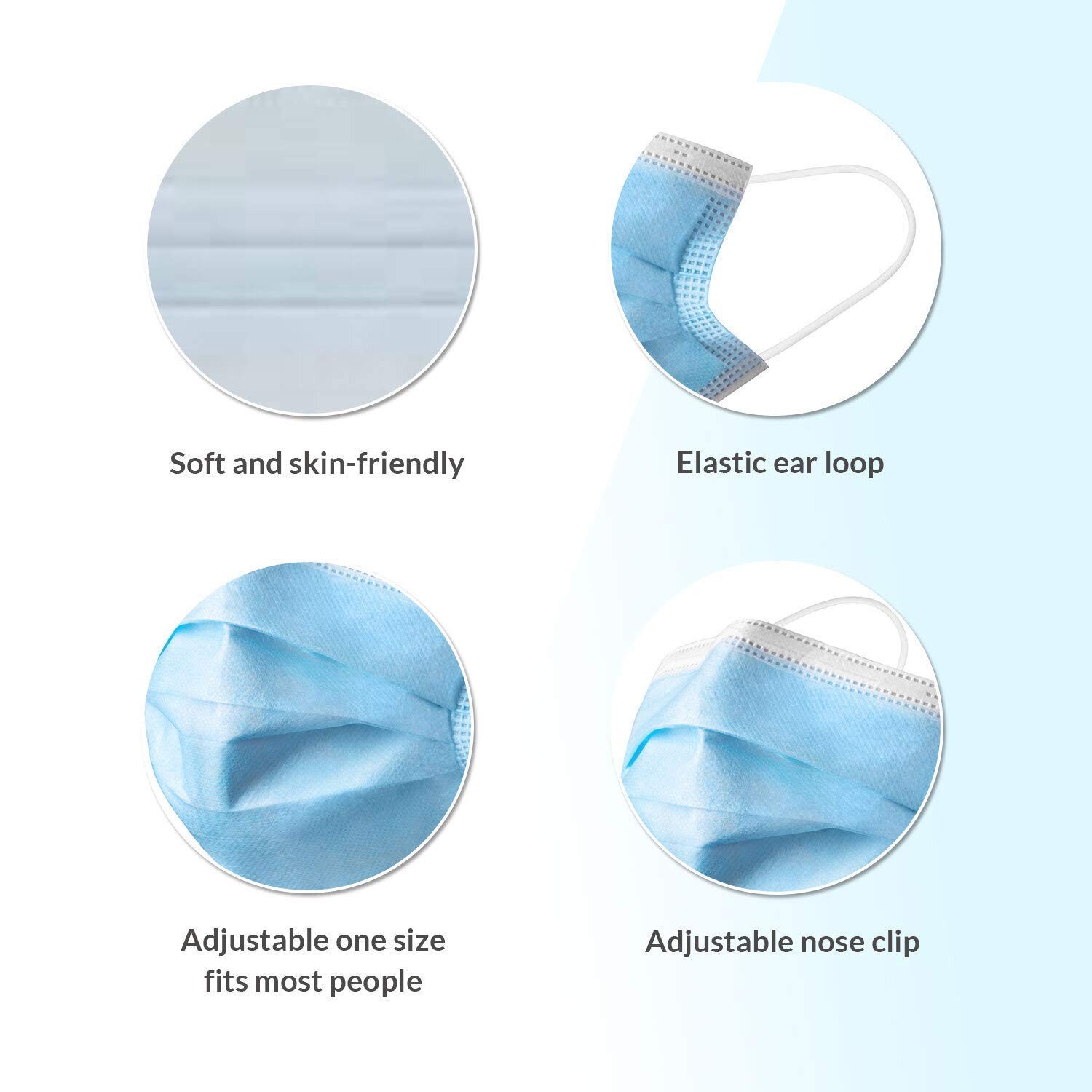 FDA Cleared ASTM Level 3 Procedure Masks, Made in USA, ≥98% Filtration, Fluid…