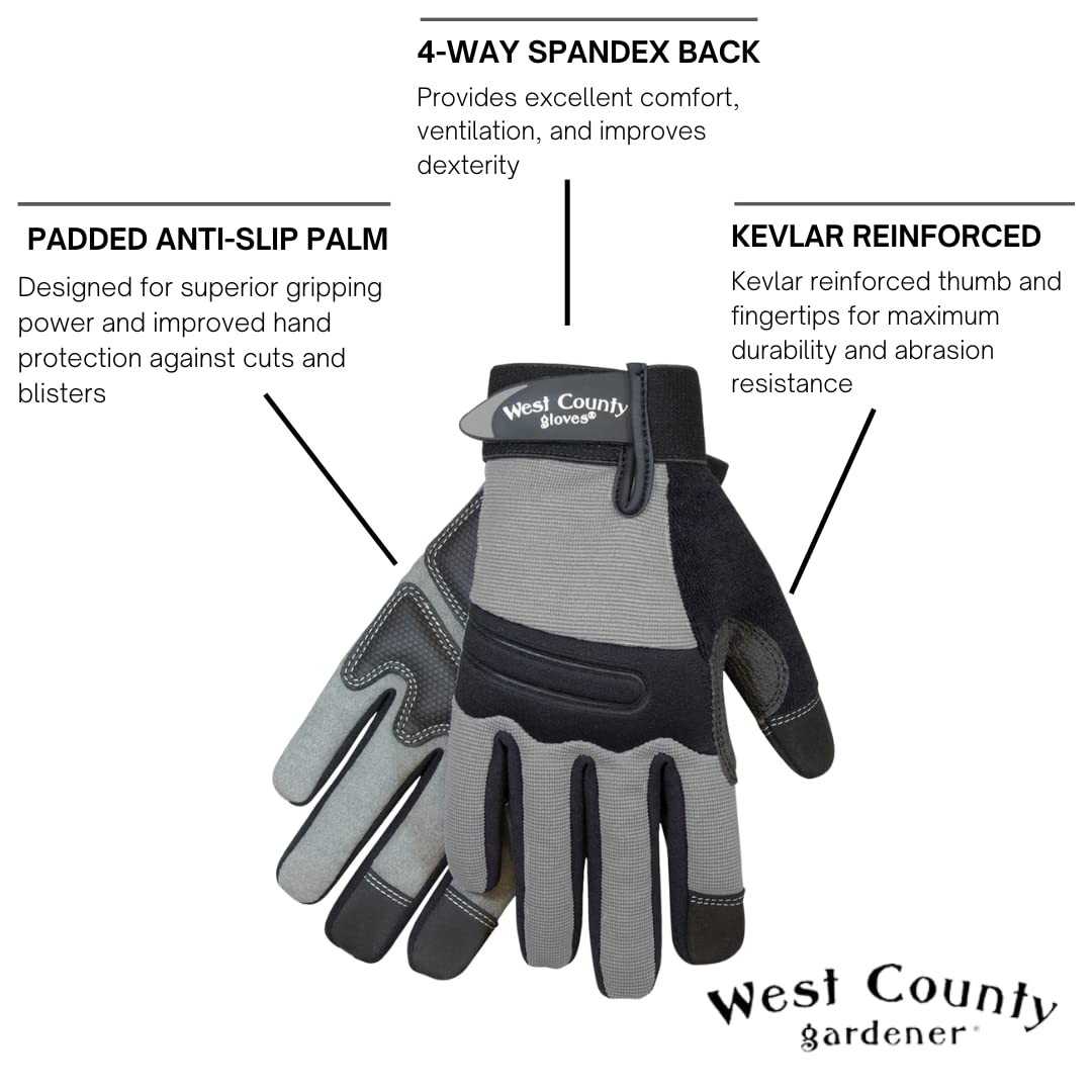 West County Gardener West County 047Ch/Xl Mens Landscape Charcoal Work