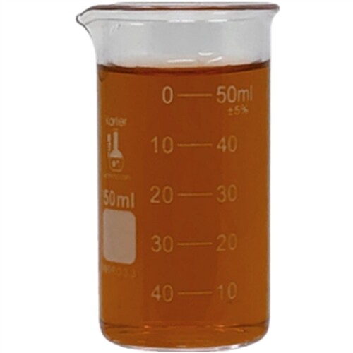50ml Beaker, Tall Form, Glass, Graduated, Karter Scientific 247S3 (Pack 12)