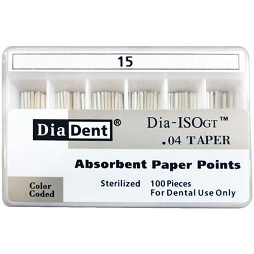 Diadent Diadent Paper Points .04 Taper #20 100/Bx