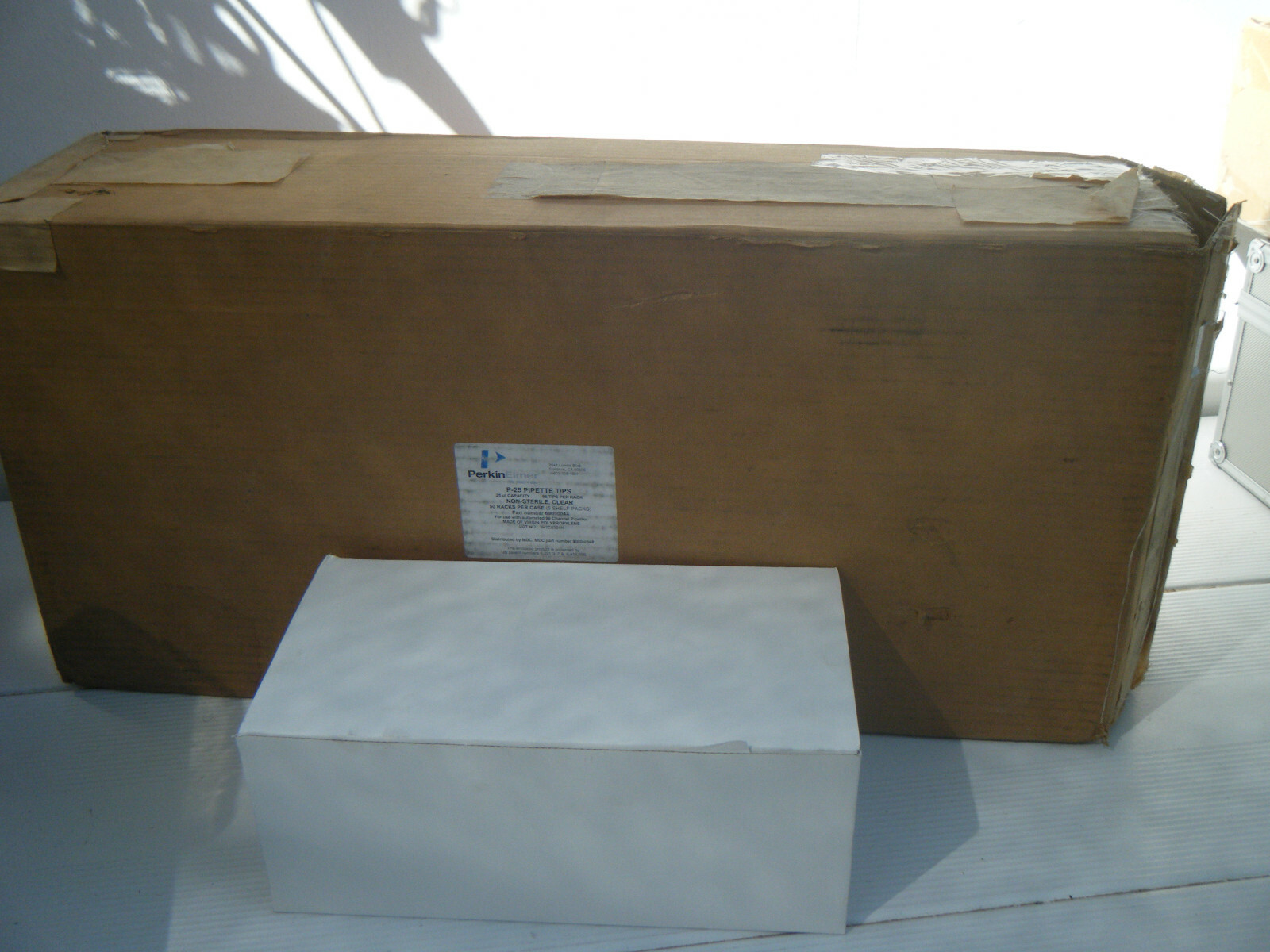 Perkins Elmer 25 ul Non- sterile, clear 96 tips per rack lot of 50 racks