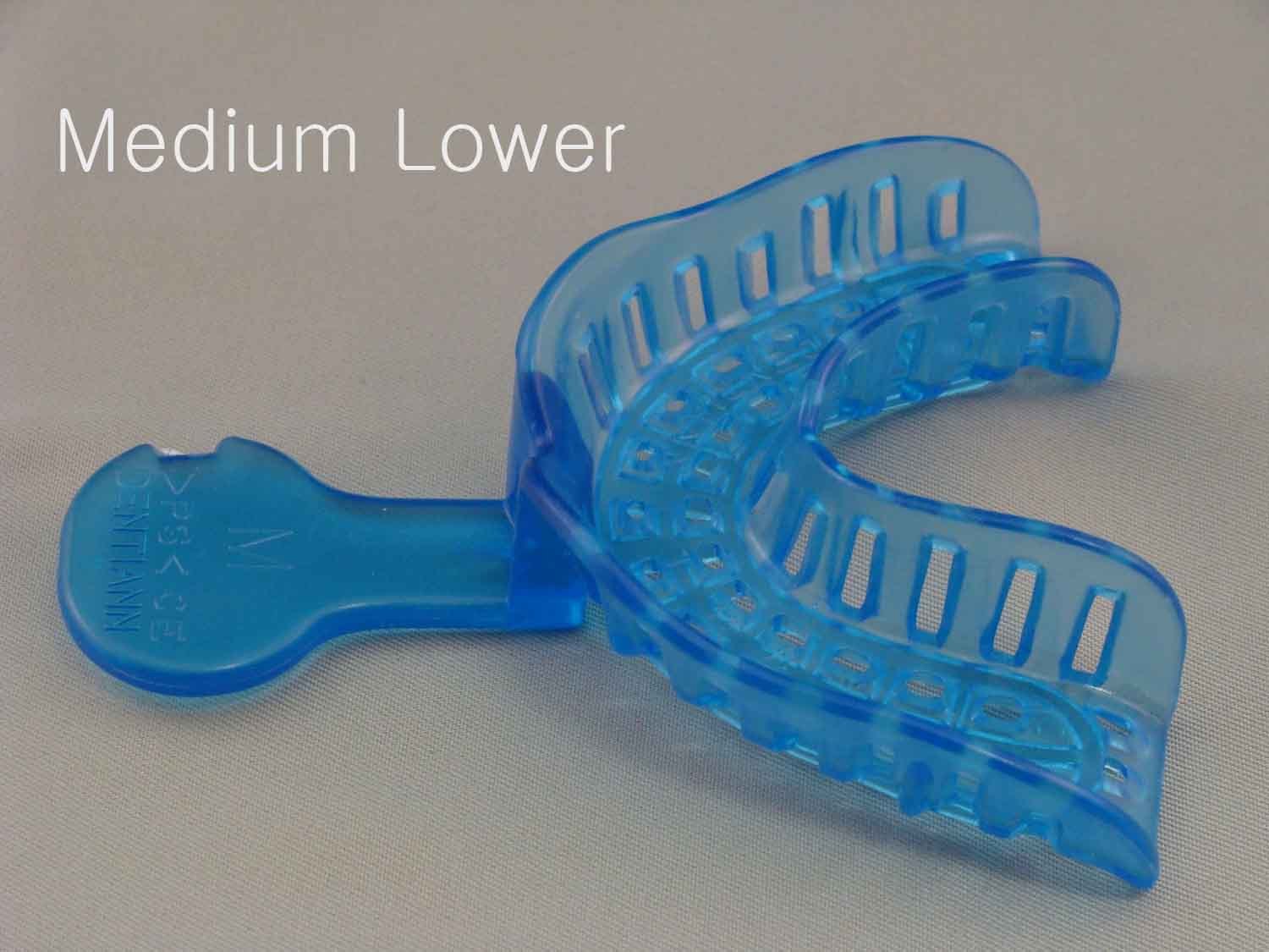 Perforated Disposable Impression Trays_Lower_(Medium) – 12/bag _LM