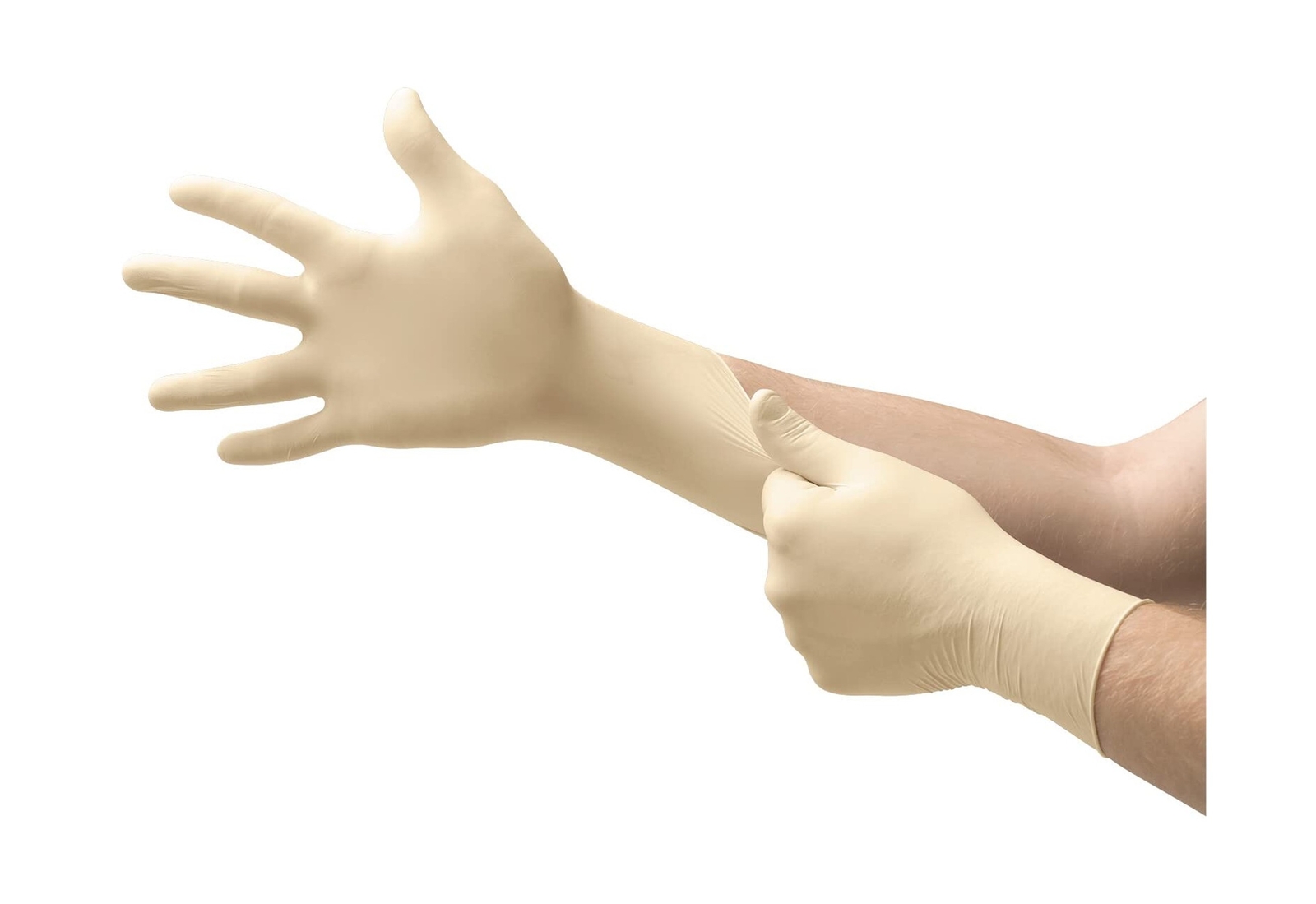 Microflex MF-300-M Diamond Grip Exam Gloves, PF Latex, Textured Fingers, Medi…