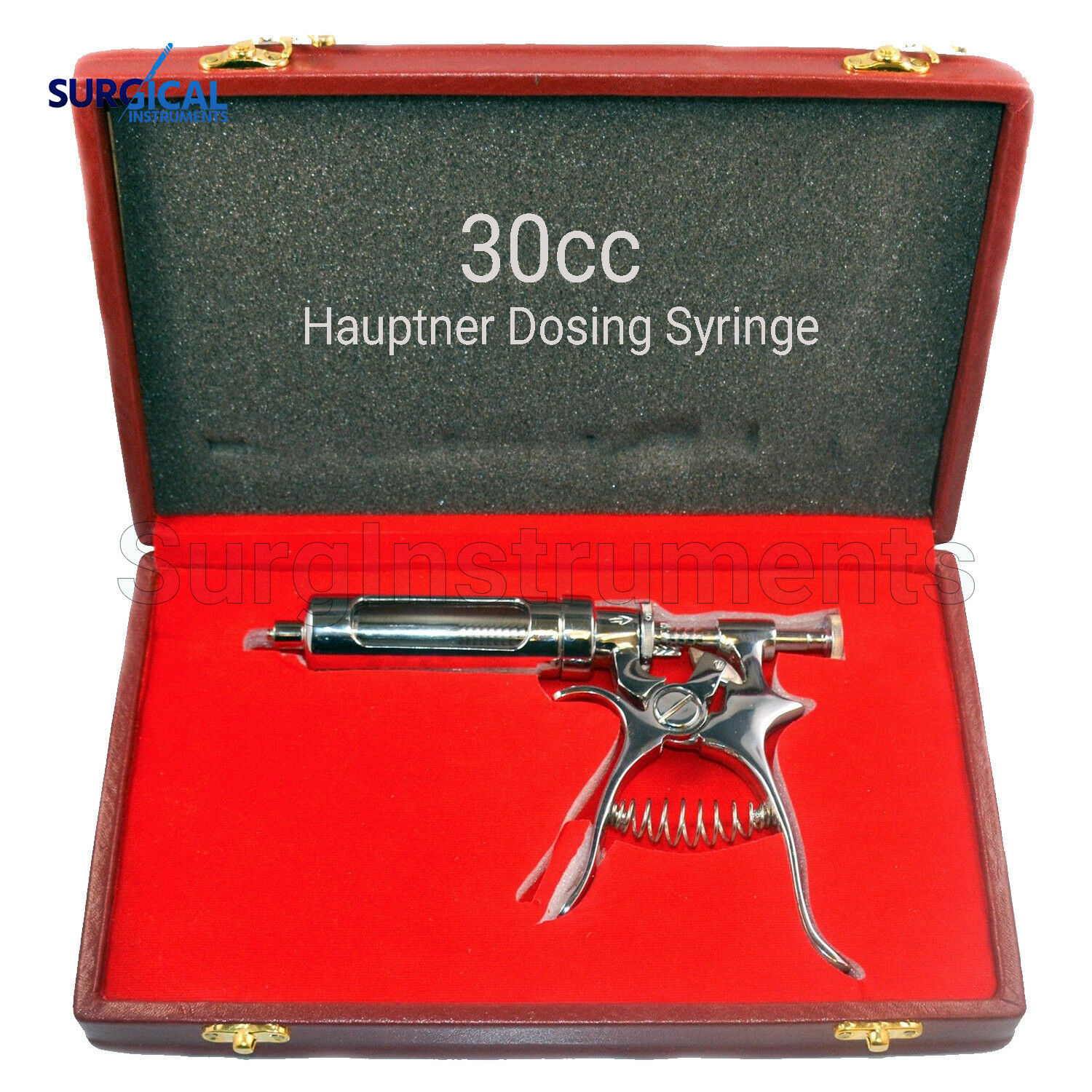 30cc Hauptner Dosing Syringe Veterinary Ranch Farm Livestock Stainless German Gr