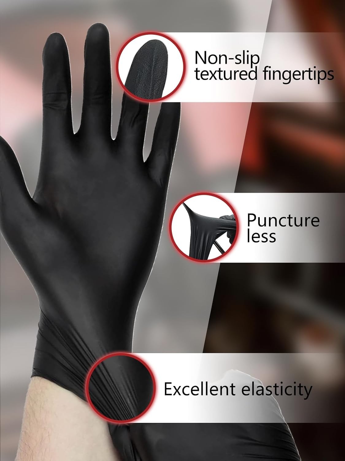 4mil Nitrile Disposable Gloves, 100 Count – Ideal for Cooking & Household Tasks