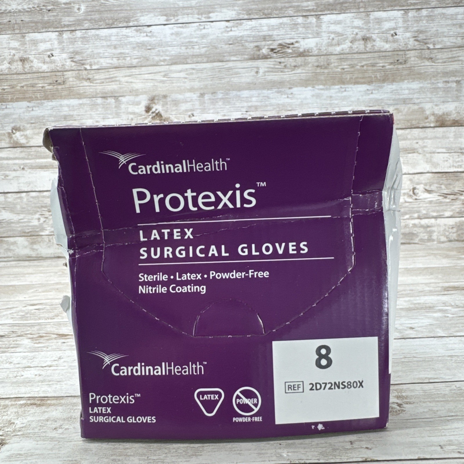 Protexis Latex Surgical Gloves Sterile *1 Dented Box* Size: 8 *See Date 02/24*
