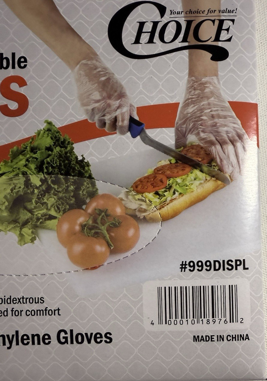 Choice Poly Disposable PE Gloves – Large – Pack of 800