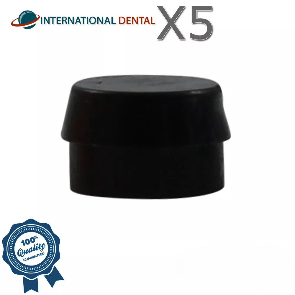 5 Lab Silicone Caps Ø2.5mm For Ball Attachment Overdenture Dental Fixture