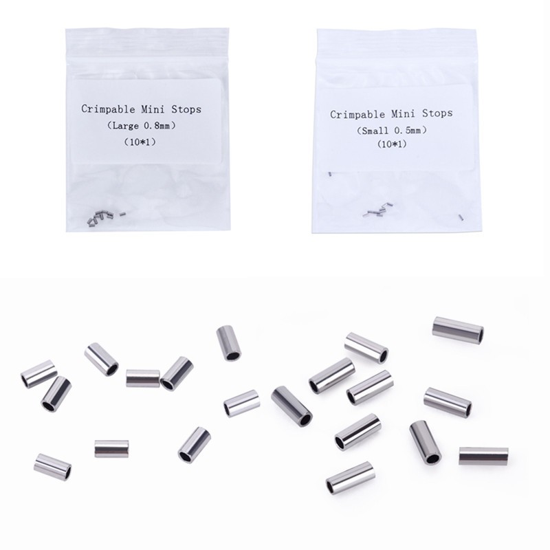 10Pc/Pack Dental Ortho Lingual Button Bondable Crimpable Hook Tube Small / Large