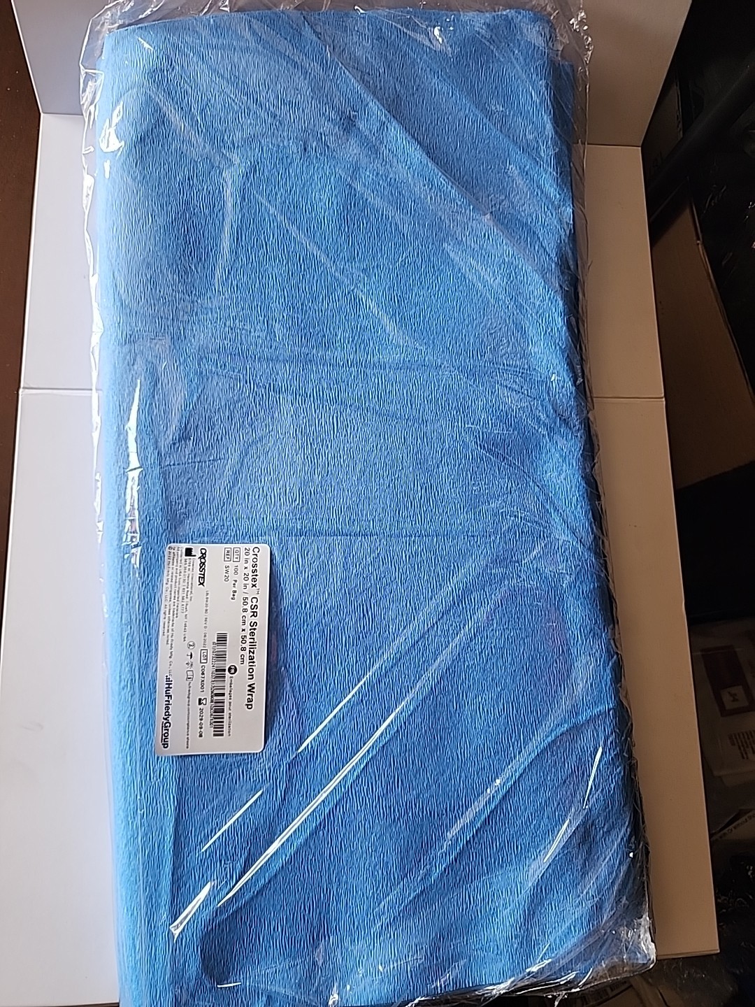 CrossTex CSR Sterilization Wrap 20″x20″ (100 Sheets) – Medical Blue