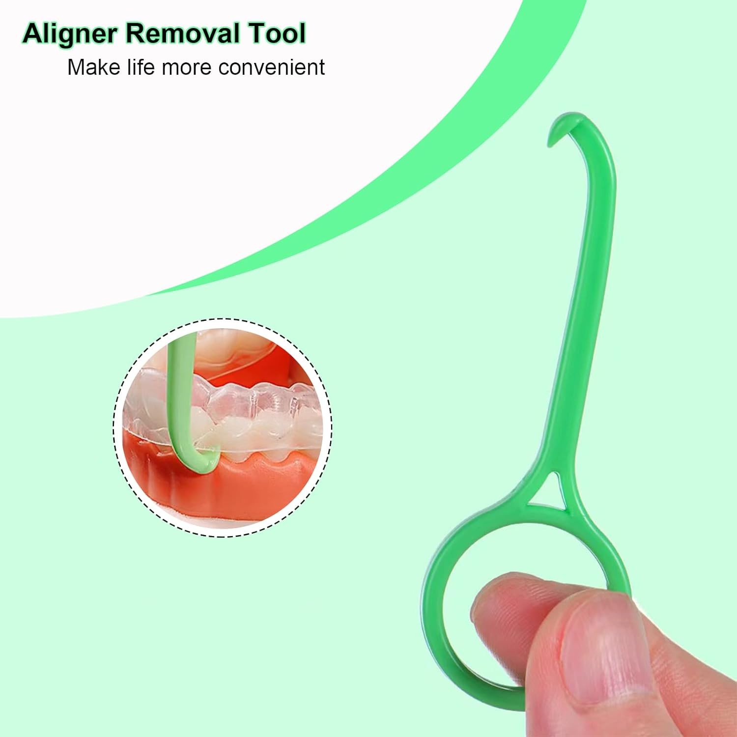 Aligner Removal Tool, Portable Clear Tool for Invisalign 8PCS