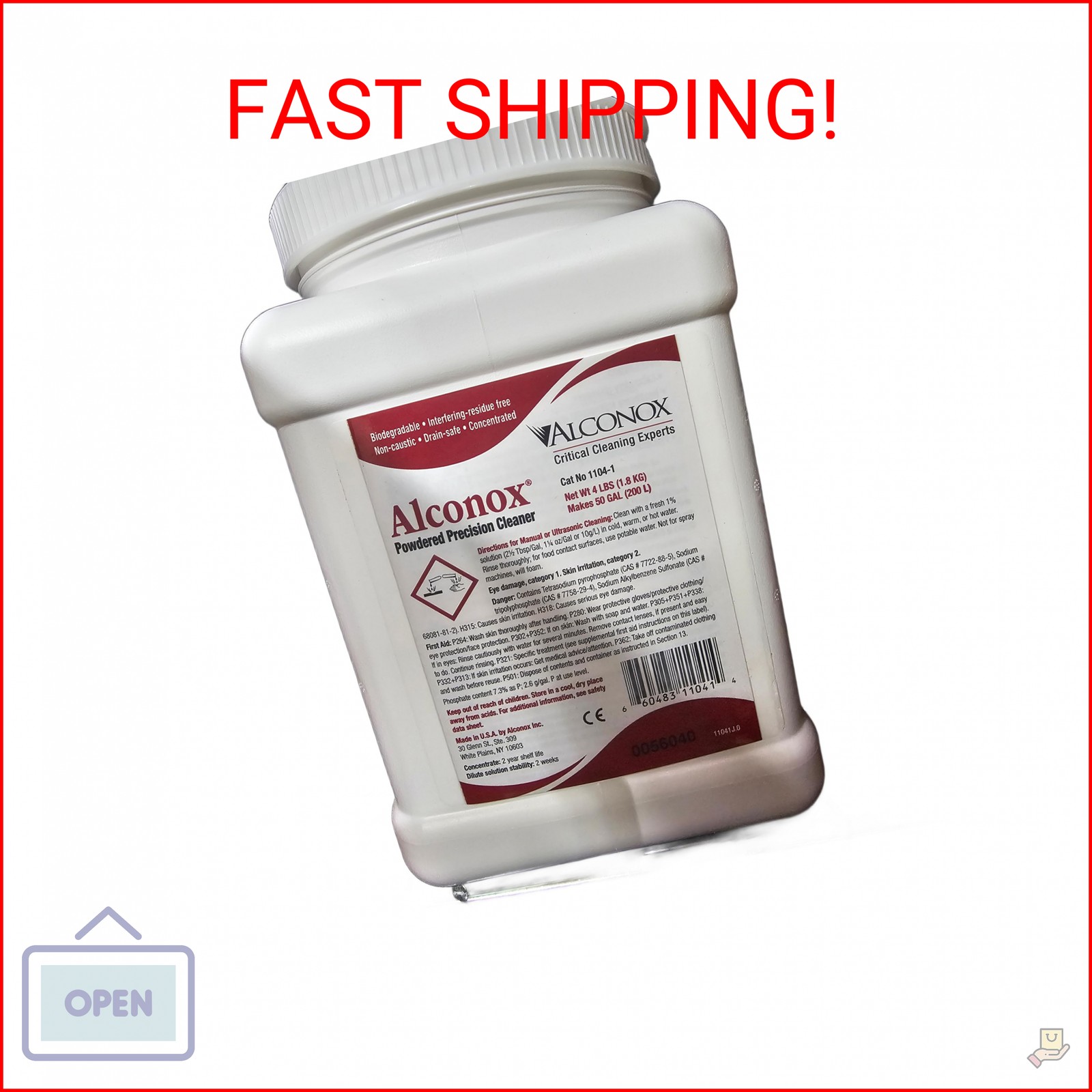 Alconox Detergent Cleaning Concentrate 4 lb. Container