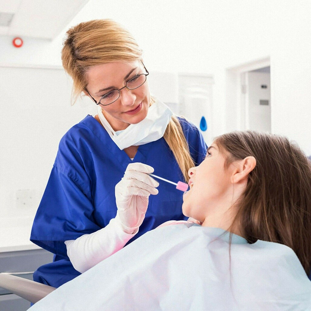 200/400Pcs Disposable Oral Care Cleaning Sponge Sticks Tooth Mouth Swabs NEW