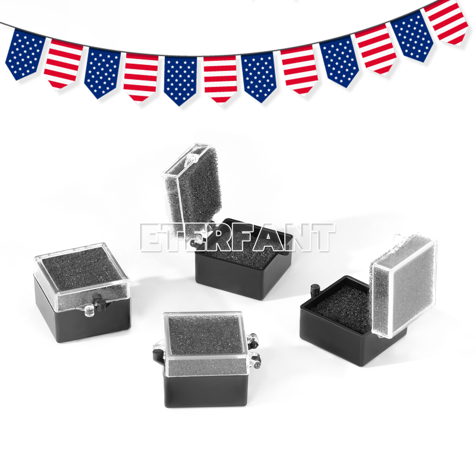 200PCs Dental Lab Crown/Veneer/Bridge Boxes- 1»-Clear Top with Sponge Fillers