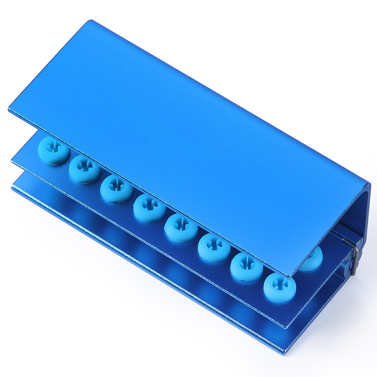 Dental Bur Box Burs Autoclave Holder 16 Silicon Holes With Silicon For FG RA Bur