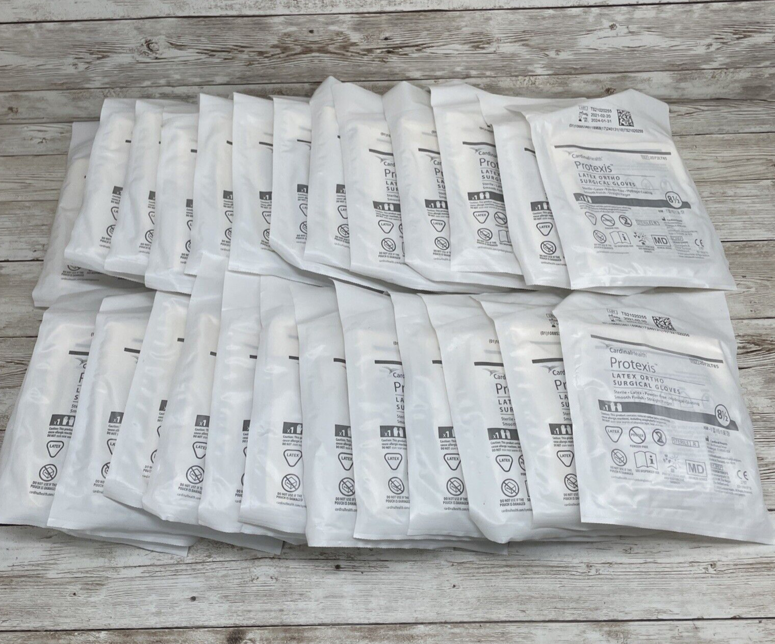 *25 PAIR* Cardinal Health Protexis Latex ORTHO Surgical Gloves Size 8.5 Exp 1/24