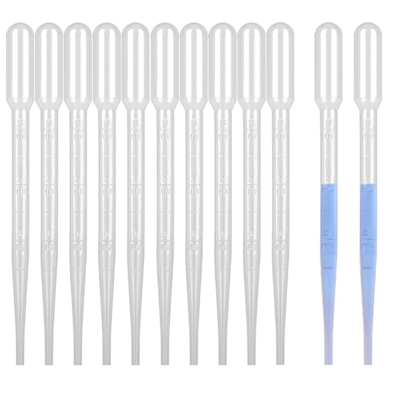 3ML Disposable Pipettes Eye Dropper Graduated Liquid Transfer Tool 10 Pack New