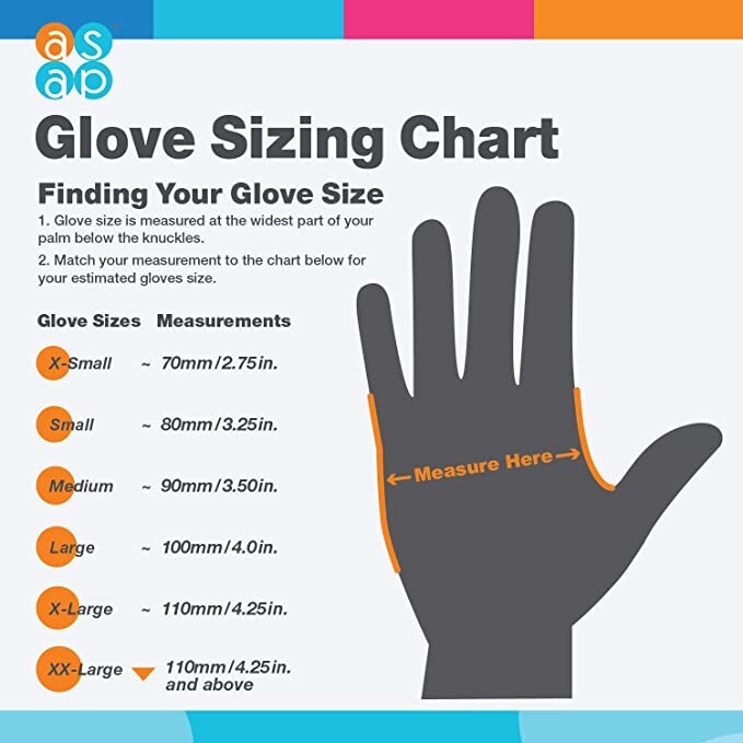 HandCare Orange Nitrile Gloves – Powder Free (8 Mil) 1,000 Gloves-10 CASES