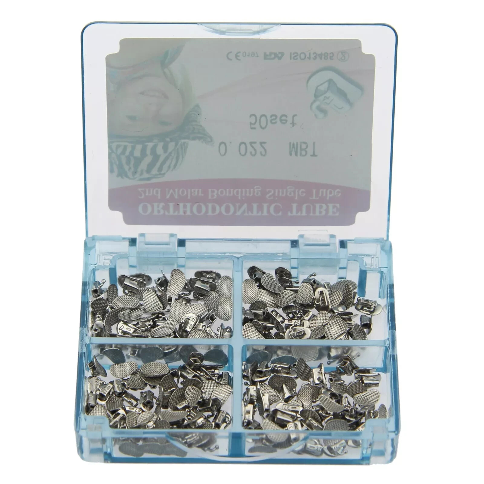200pcs Orthodontic Buccal Tubes 1st 2nd Molar Brackets tubos de ortodoncia MBT