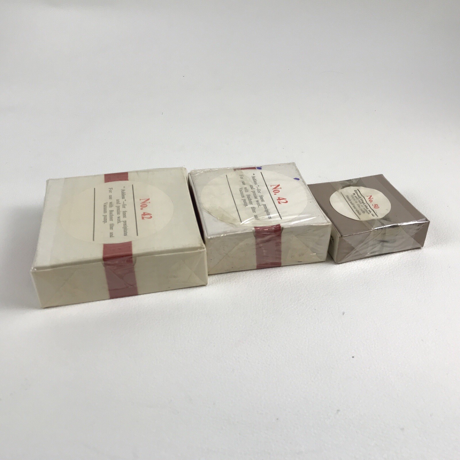 W&R Balston Genuine Whatman Filter Paper #42 (7 , 9 cms) & #50 (5.5 cms) Lot 3