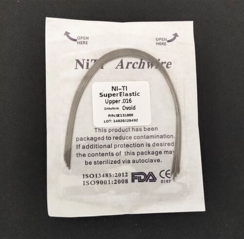 10 Packs Arcos de Dental Ortodoncia Redondos Niti Arco de Alambre Su Arch Wire