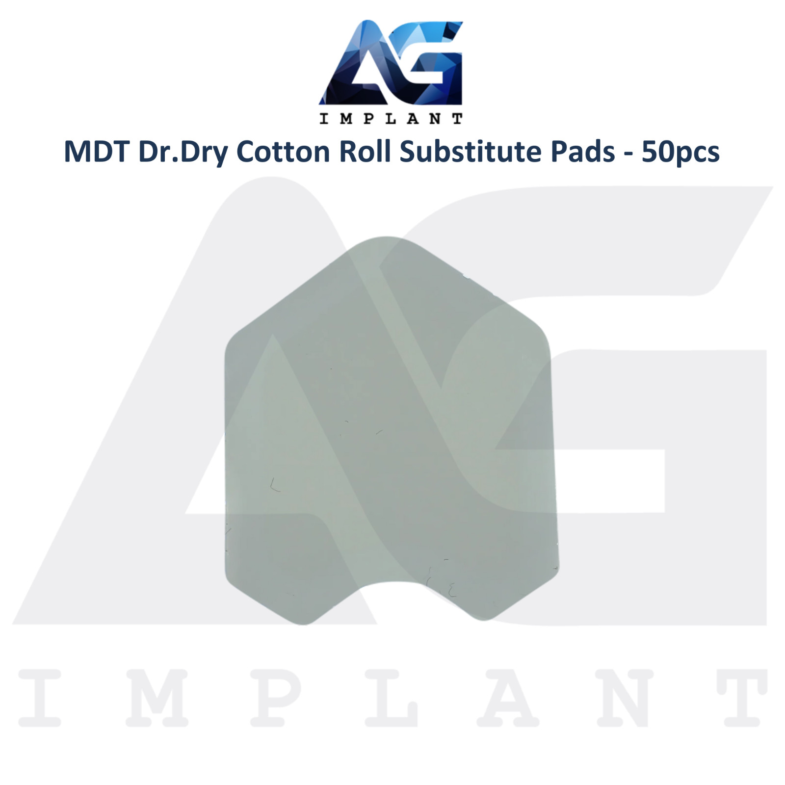 50pcs MDT Dr.Dry Cotton Roll Substitute Pads Moisture Management Dental Supplies