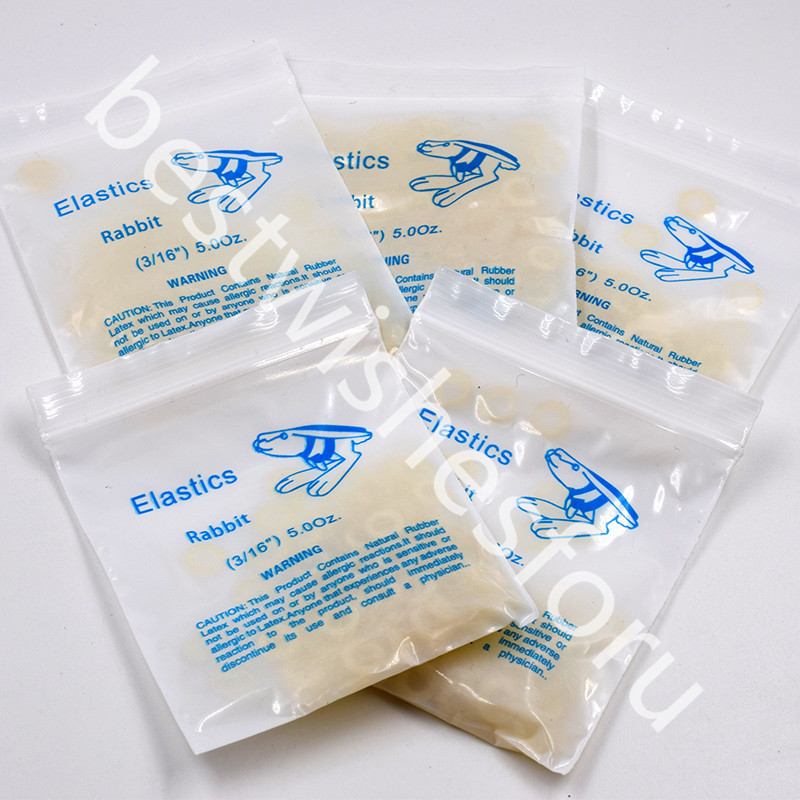 5.0 oz Medium 3/16″ Rabbit Dental Orthodontic Rubber Bands Elastics Latex Brace