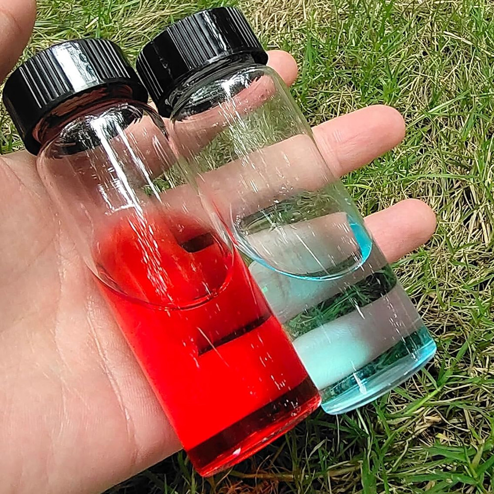 100*5ML Mini Liquid Sample Bottle&Screw Caps,Lab Vial Containers,for Perfume Oil