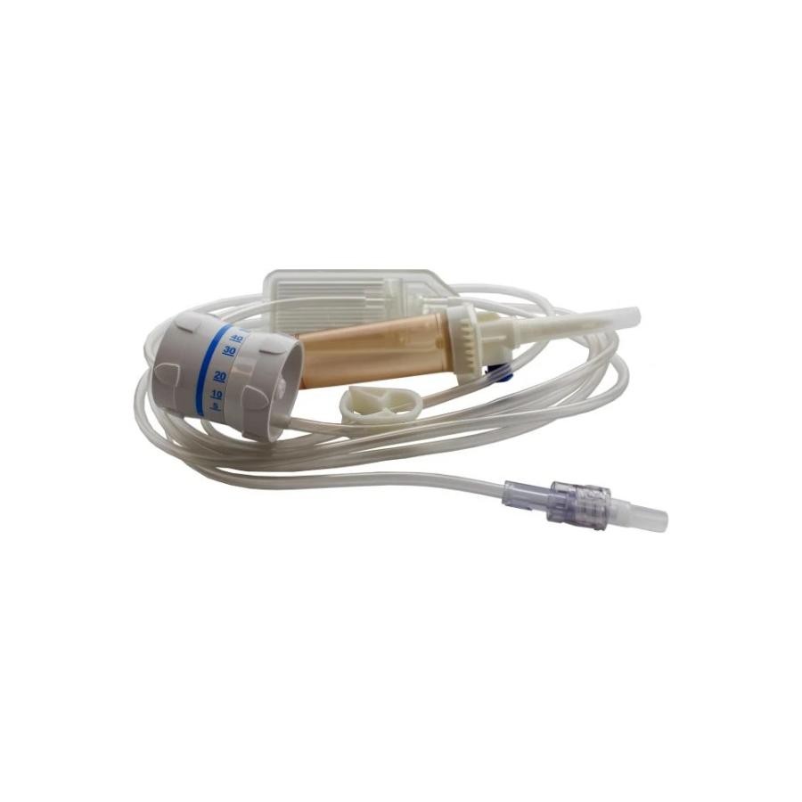 ICU Bravo 24 Primary IV Admin Set Solution Gravity 15 Drop/mL Rate 116″ Tube, 25