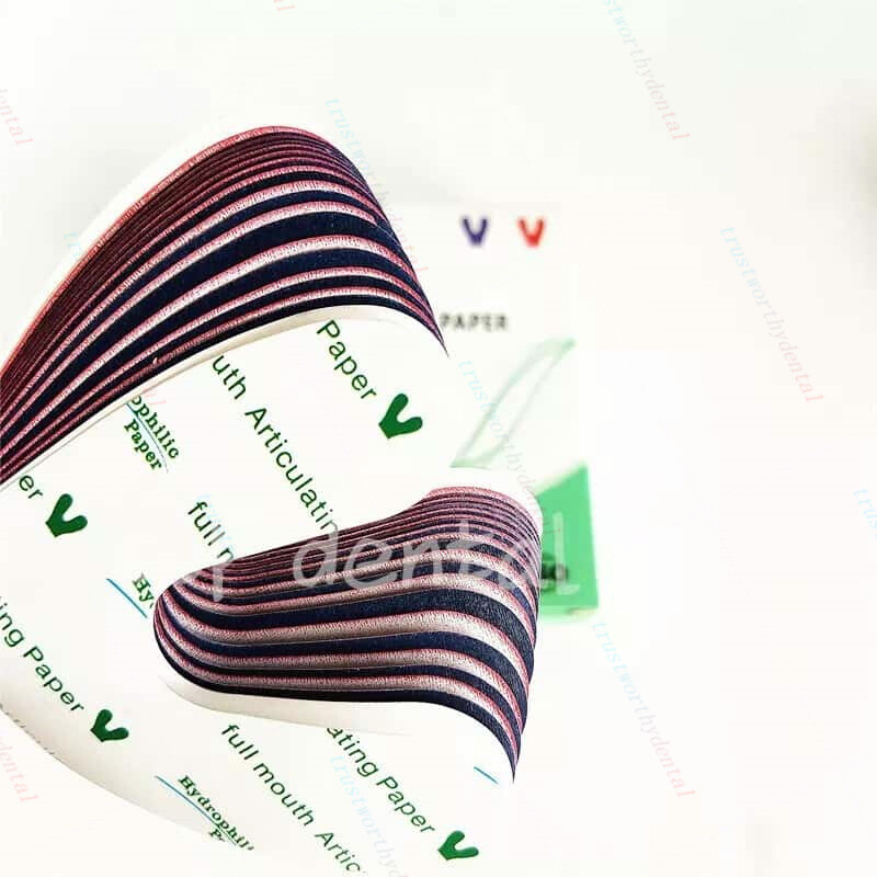 1Box Dental Articulating Paper Red/Blue Green Thick Type 100um/40um Horseshoe