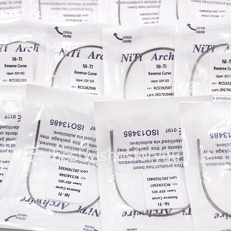Dental Orthodontic Niti Reverse Curve Rectangular True Arch Wire Upper/Lower