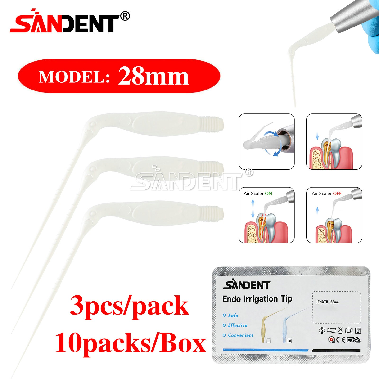 Dental Endo IrrigatIon Tips Air Scaler EDDY NSK KAVO Handpiece Sonic Tip
