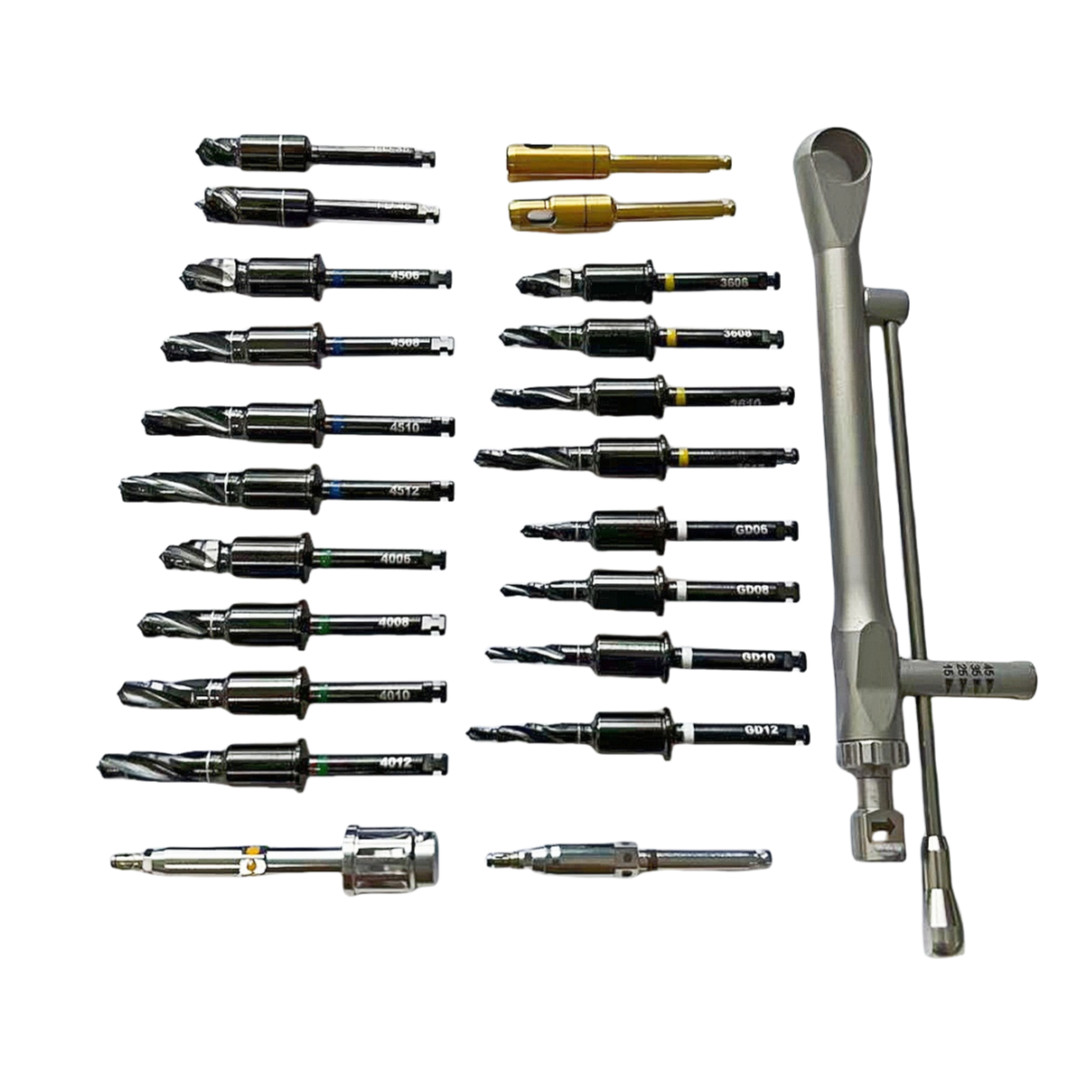 Implant Digital Guide Surgery Full Kit Conical Drills Pilot Tissue Punch Drill