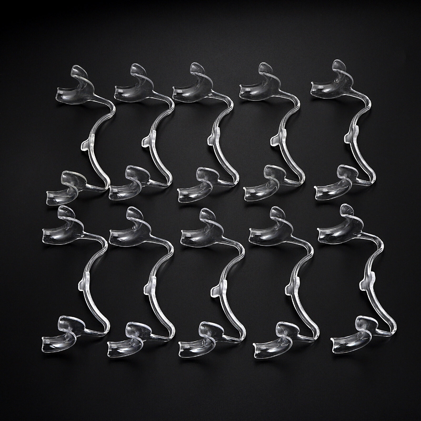 10X S Size Dental Ortho Intraoral Cheek Lip Retractor Mouth Opener Clear M-shape