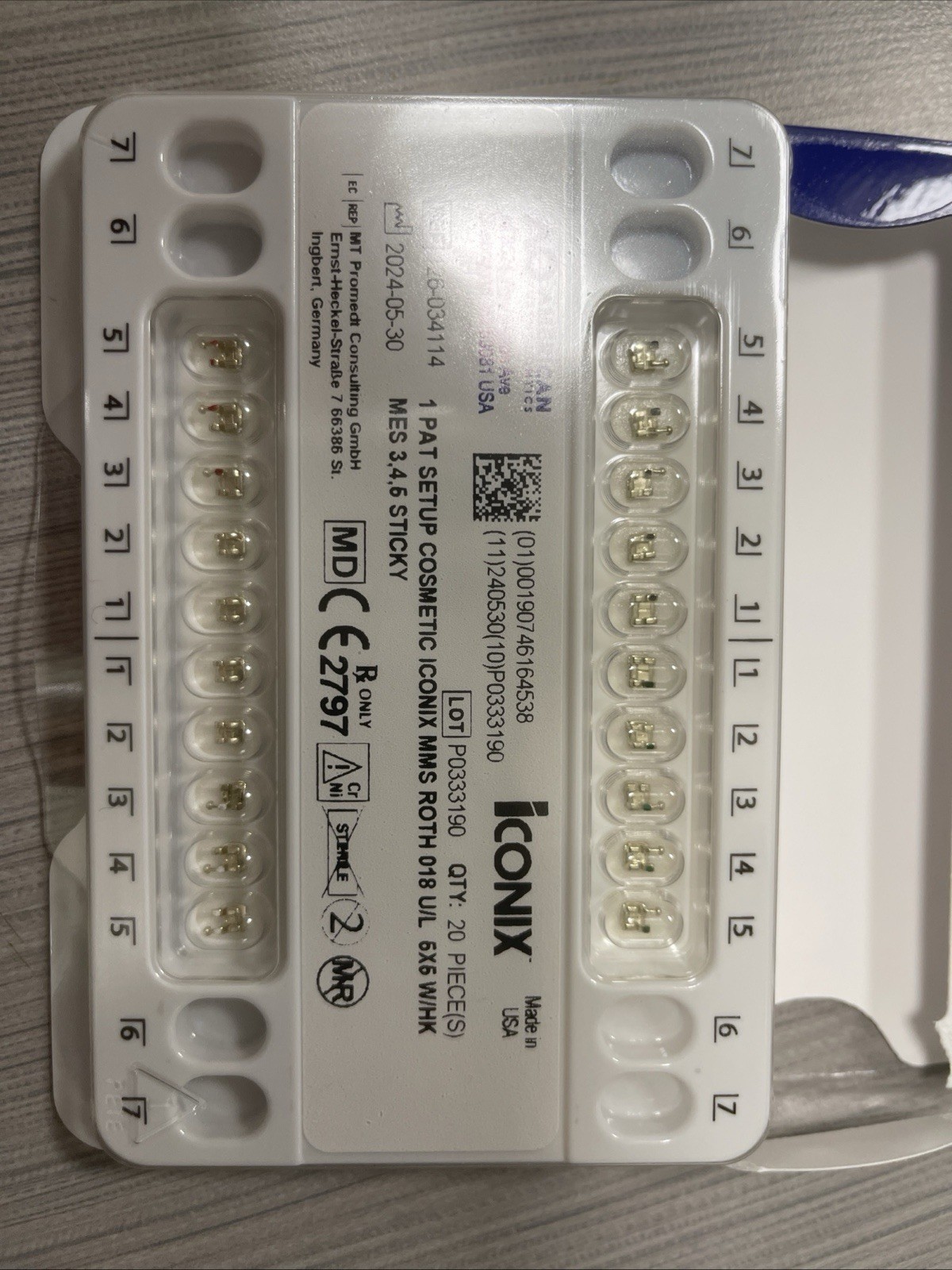 Iconix Gold Brackets Full Set
