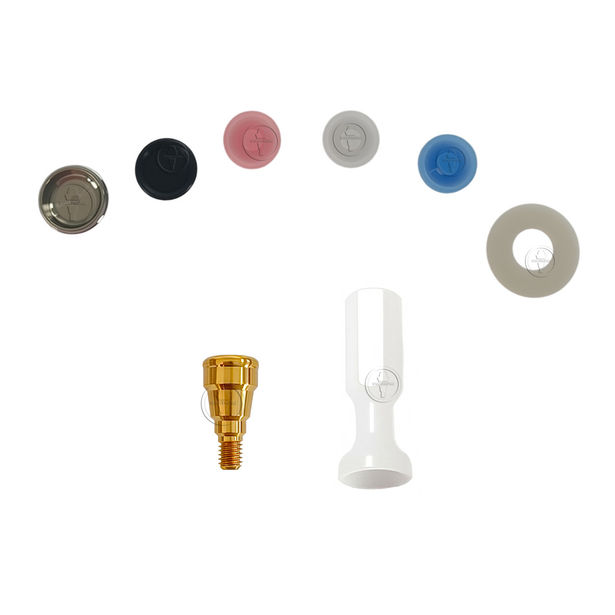 Locator abutment full Set Male caps kit Tools fit to MIS (C1)-SP GH1-6 platform