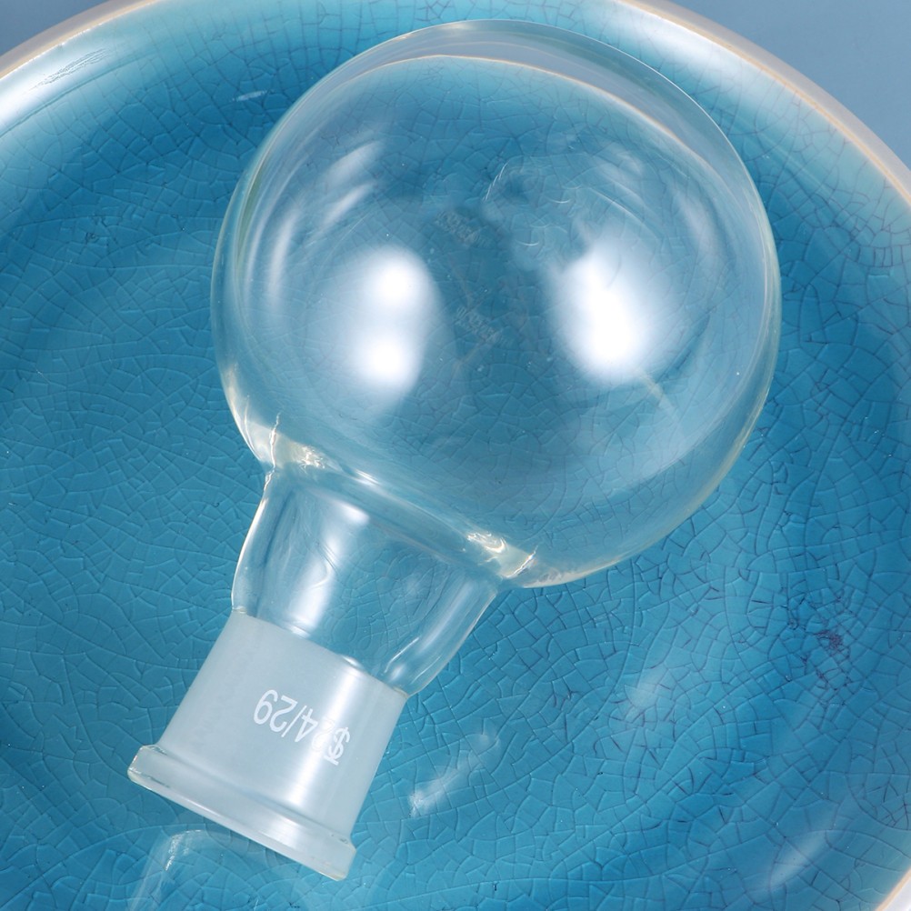 1Pcs Assorted Color Glass Flask Durable Single Neck Round Bottom for Lab Storage
