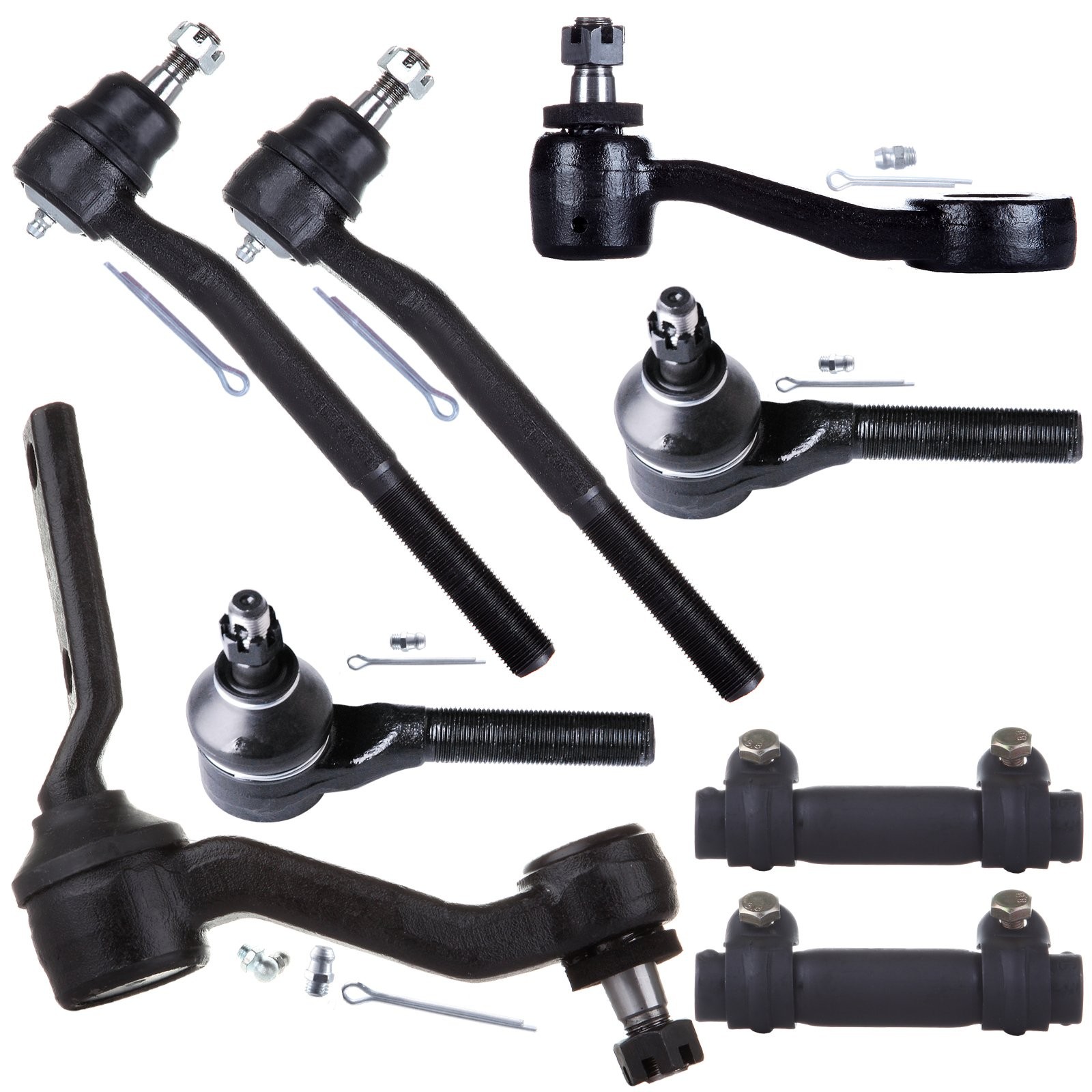 8pcs Susp Kit Idler Pitman Arm Tie Rod Ends for Blazer S10 Sonoma 4×4 98-05