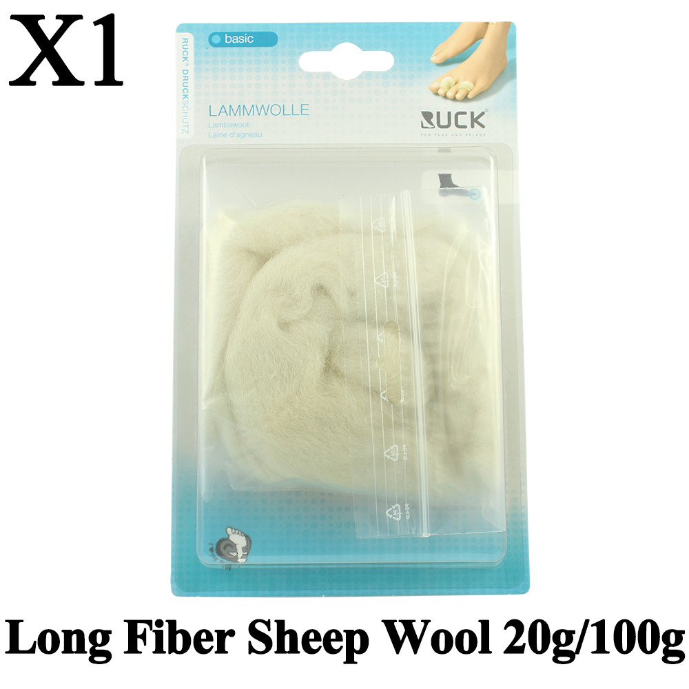 Ruck Fine Long Fiber Lambswool Pedicure Toes Separation Medical Sheep Wool