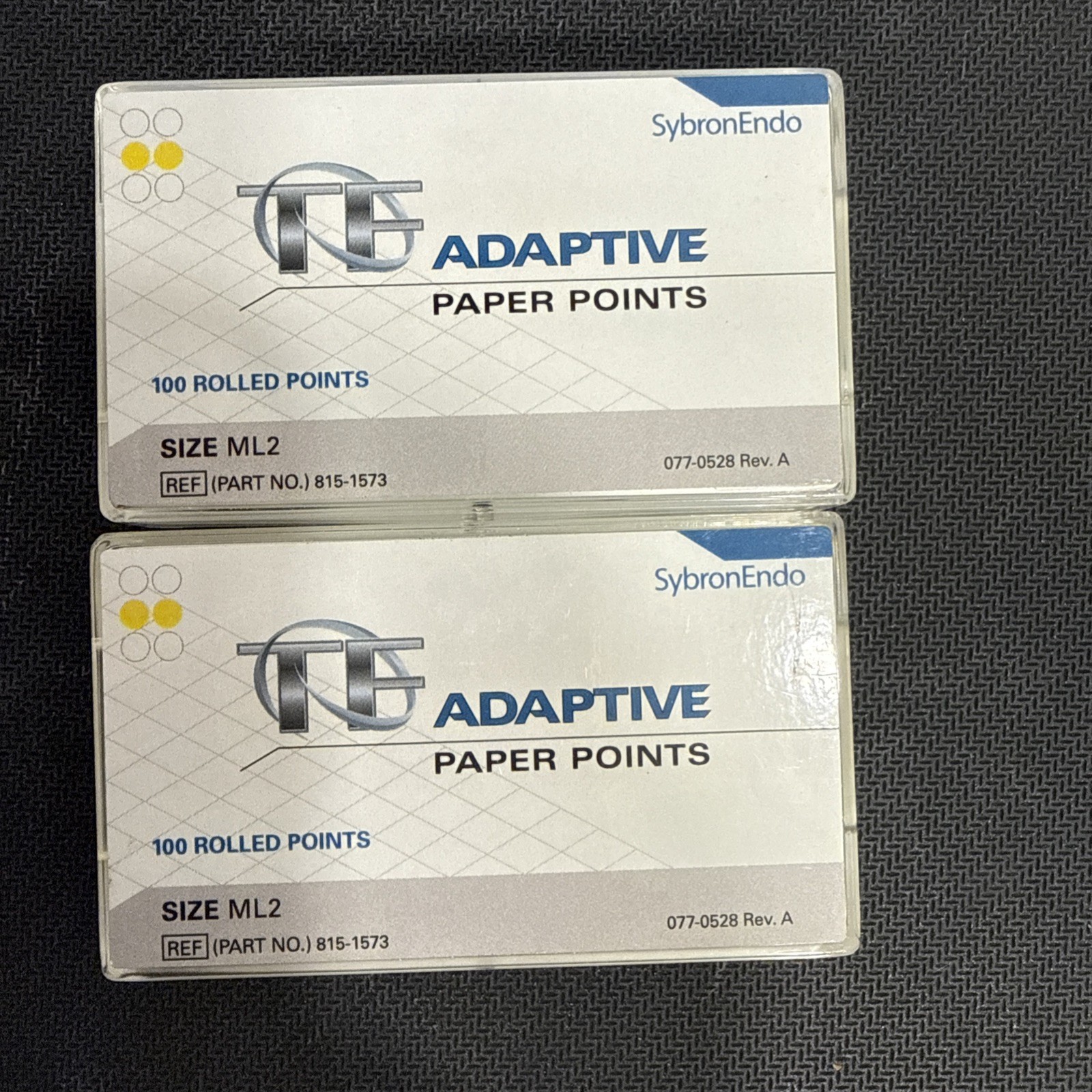 SybronEndo TF Adaptive Paper Points Varies Sizes Endodontics expiration 07/2023