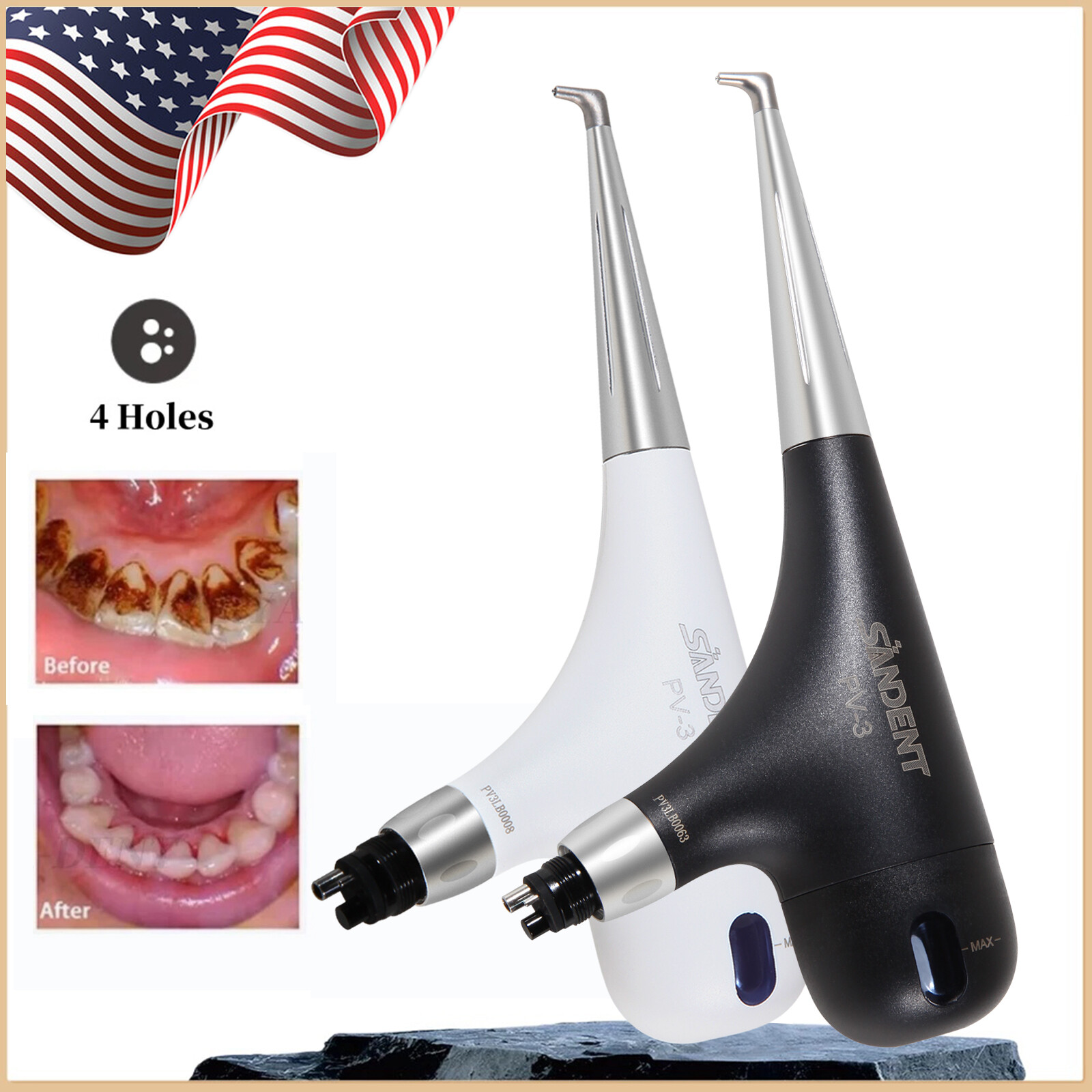 Dental Air Polisher Teeth Polishing Handpiece Hygiene Prophy Air Prophy Unit DL