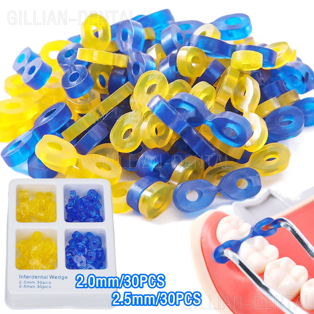Dental Elastic Fixing Wedges Sectional Matrix Matrices Rubber Interdental Wedge
