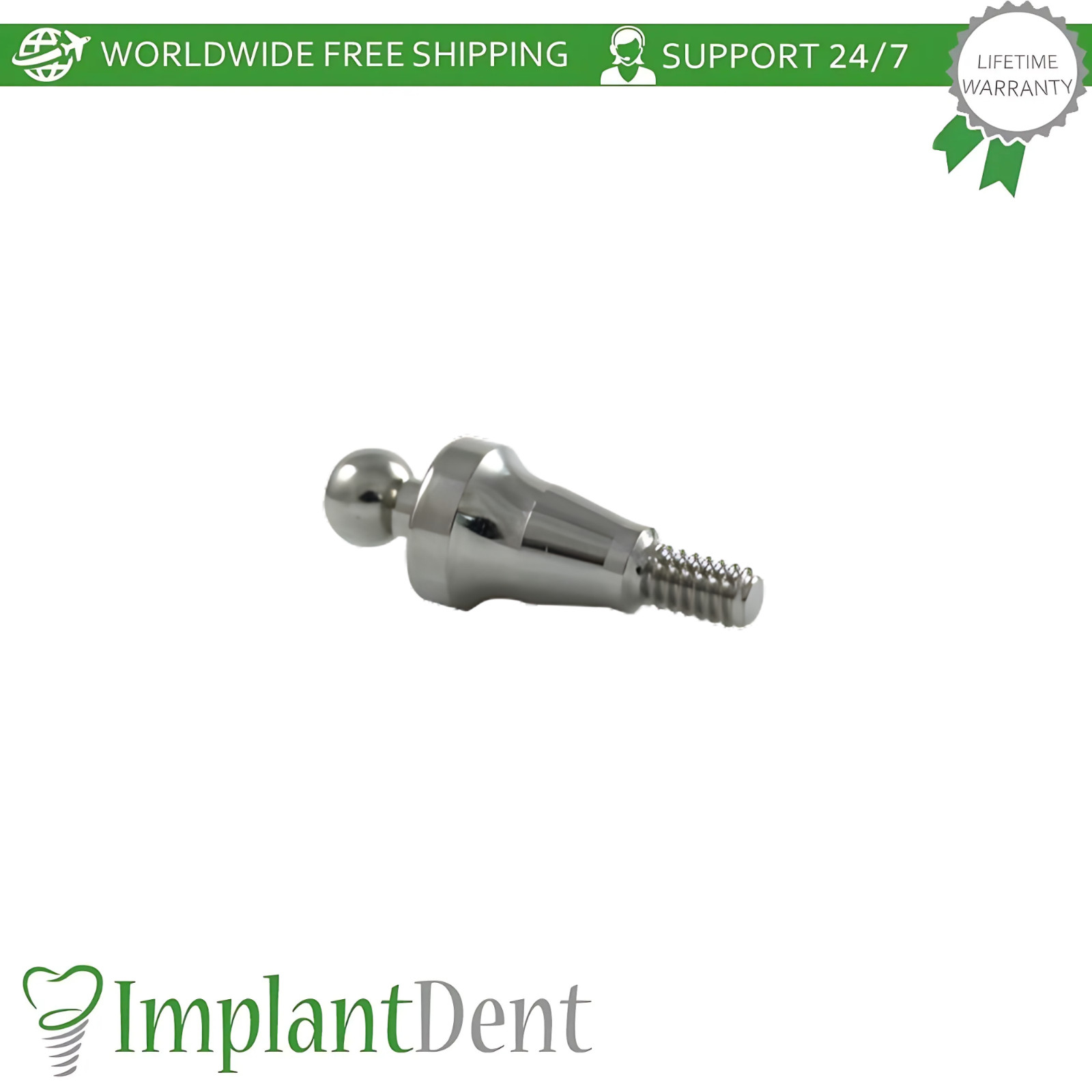 1x Straight Ball Attachment Premium Kit Narrow Platform Conical Hex 2.25mm